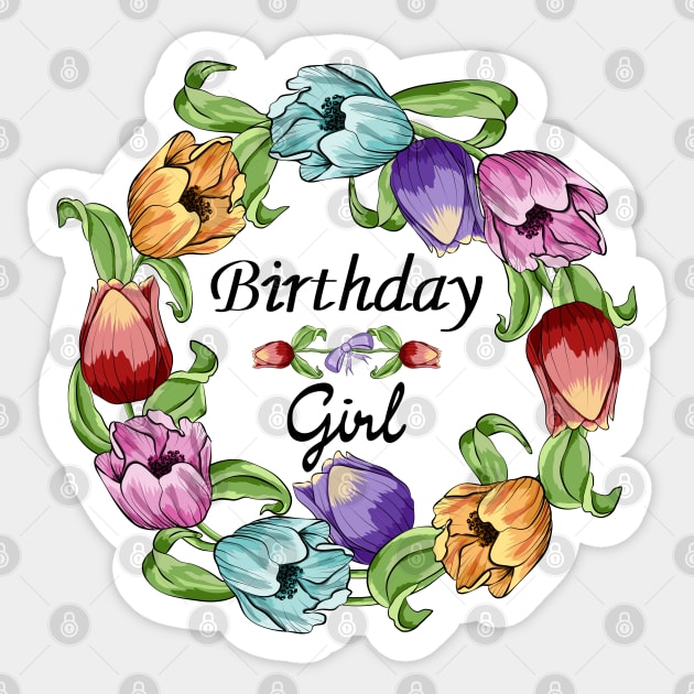 Birthday Girl Sticker by Designoholic